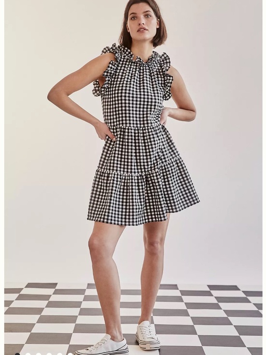 Mauve Dresses & Skirts - Anthropologie Maeve Lida Ruffled Mini Dress NWT